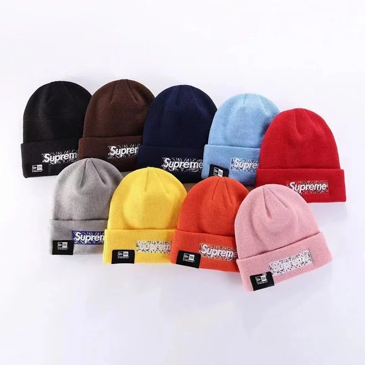 S Embroidered Warm Knitted Hat -1