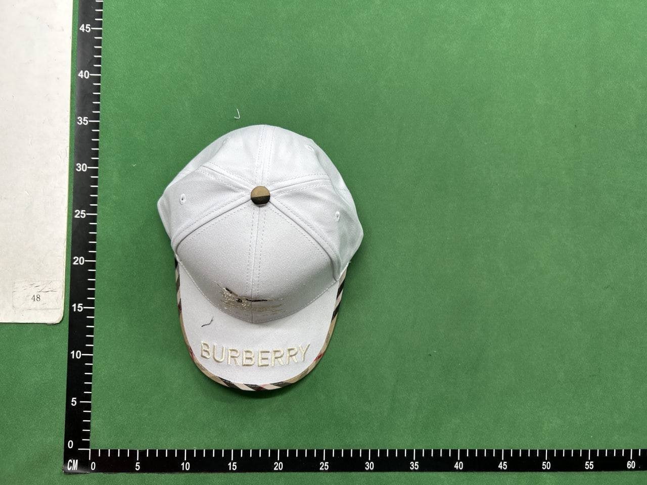Burberry Check Print & Logo Cap -1