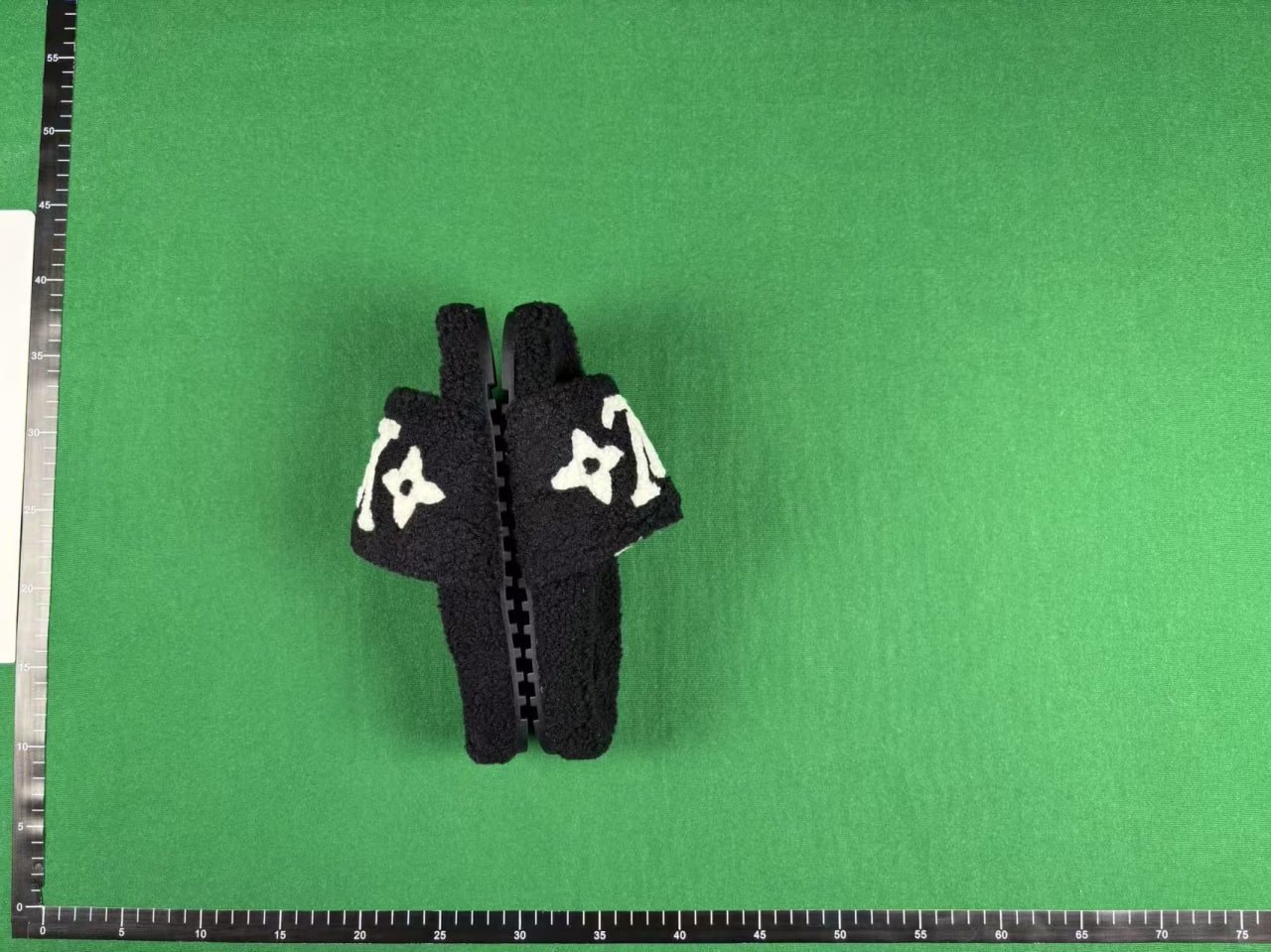  Louis Vuitton LV Monogram Faux Fur Slippers -3