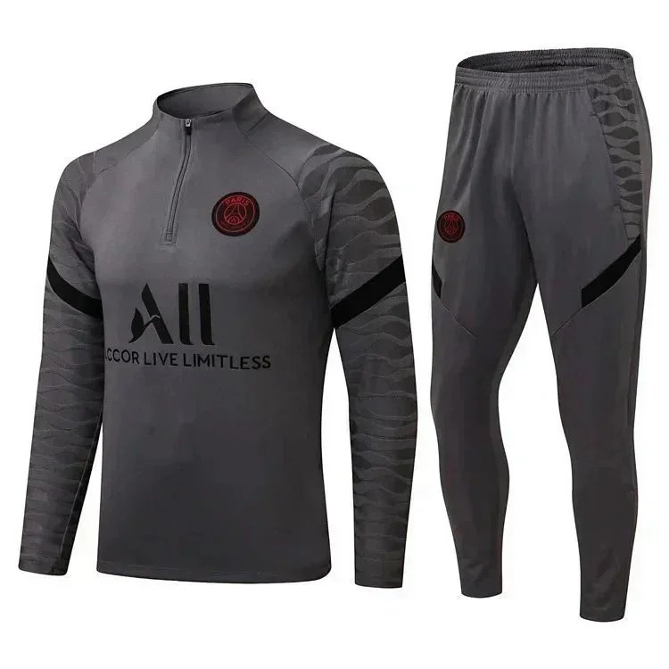 Chelsea training suit football uniform long sleeve main suit half zip jersey-1111                   -2