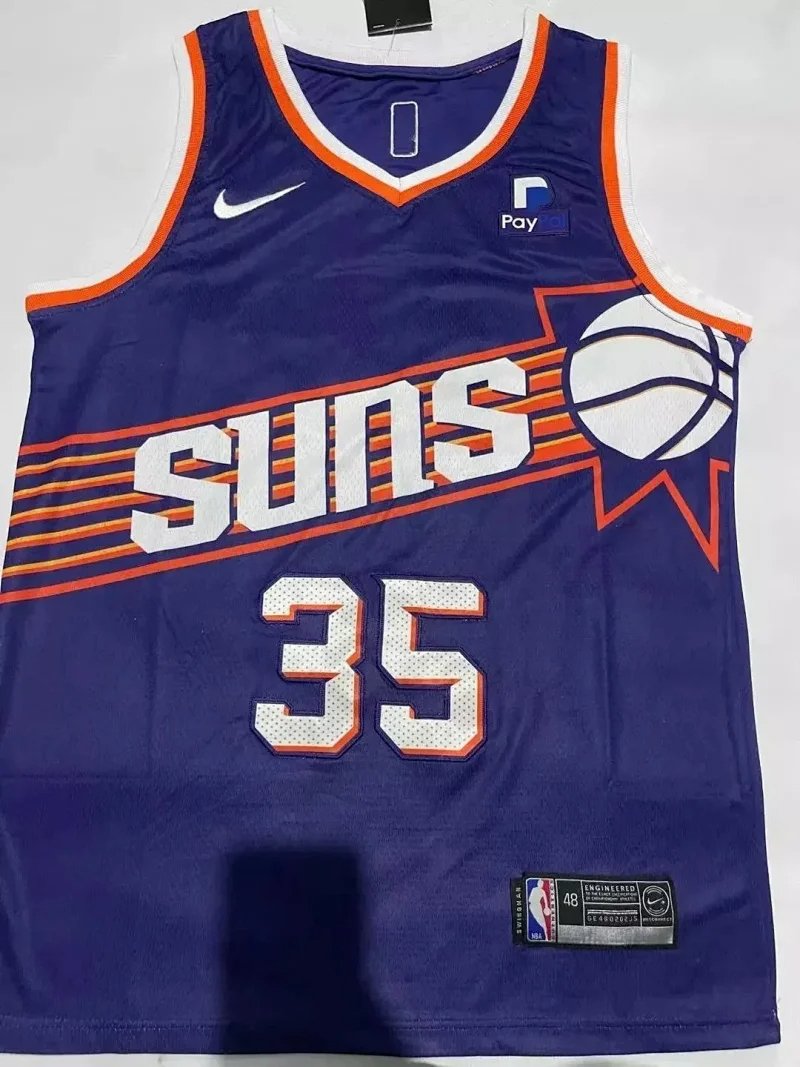NBA Durant loose breathable purple sleeveless basketball vest jersey-1948                   -1