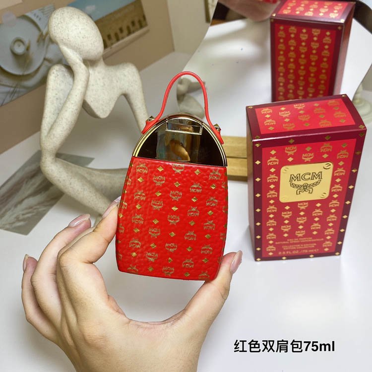 MCM red backpack women's perfume-3156                   -3
