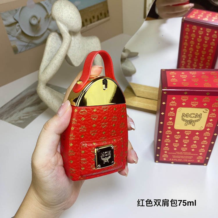 MCM red backpack women's perfume-3156                   -4